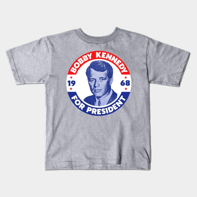 Robert Kennedy for President // Vote Bobby in 1968 Kids T-Shirt by darklordpug